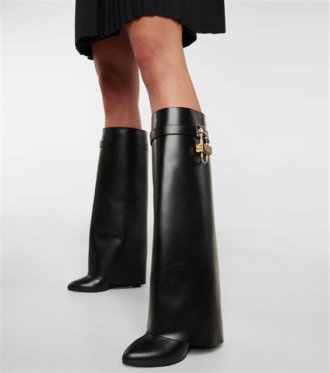 givenchy shark line knee boots|givenchy shark boots women.